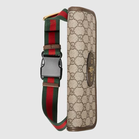 Gucci Beige Neo Flap GG Coated Cavas Belt Bag